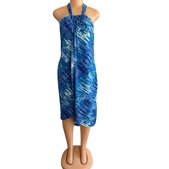 3/$30 🍂 Venus Blue Halter Neck Dress Swim Cover Up - Picture 1 of 9